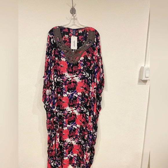 NWT Swimsuits for All Floral Beaded Maxi Dress Size: 18/20 - Picture 2 of 4